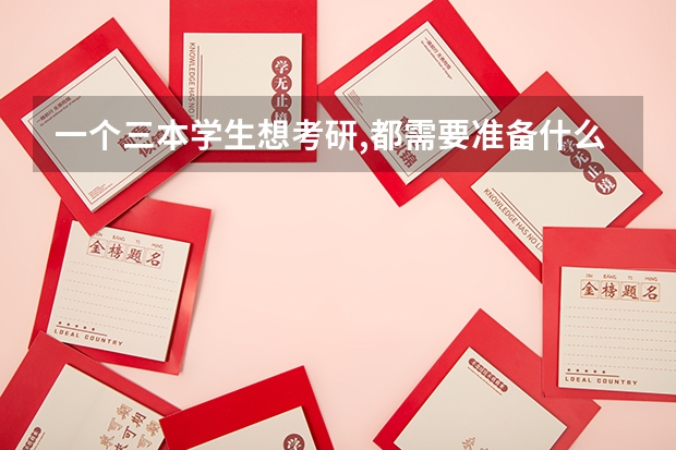 一个三本学生想考研,都需要准备什么呢?学的是土木工程专业(建筑方向)