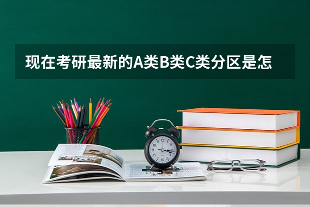 现在考研最新的A类B类C类分区是怎么样的？