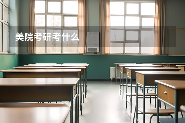 美院考研考什么