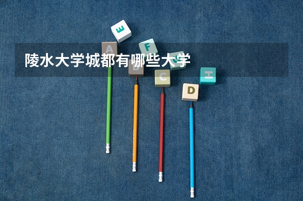 陵水大学城都有哪些大学