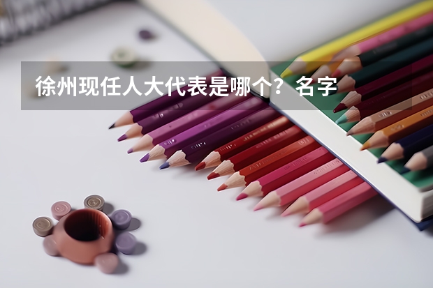 徐州现任人大代表是哪个？名字