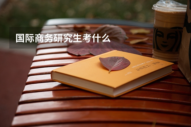 国际商务研究生考什么