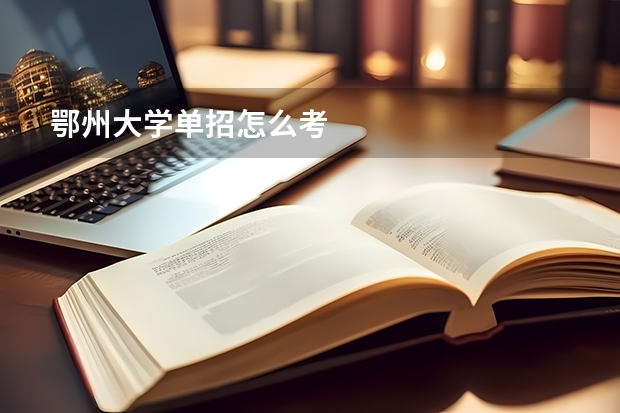 鄂州大学单招怎么考