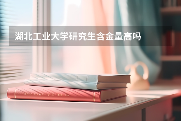 湖北工业大学研究生含金量高吗