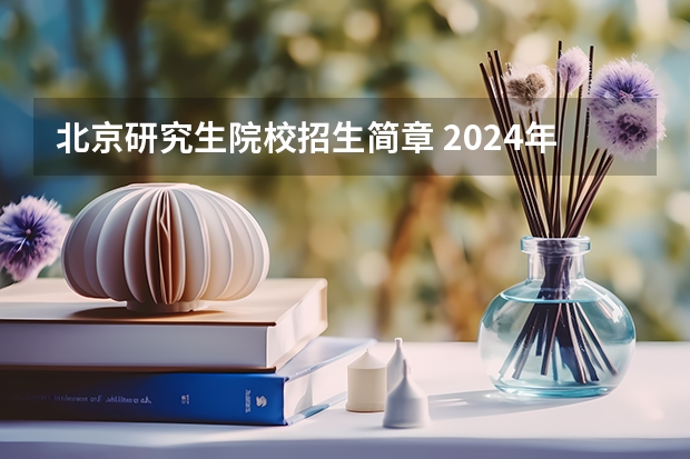 北京研究生院校招生简章 2024年北京大学在职研究生招生简章
