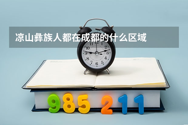 凉山彝族人都在成都的什么区域