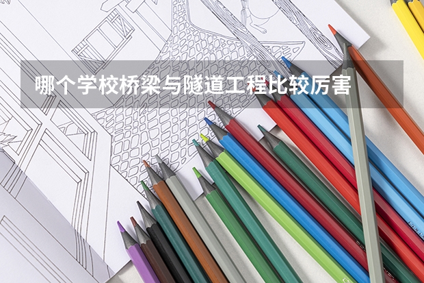 哪个学校桥梁与隧道工程比较厉害