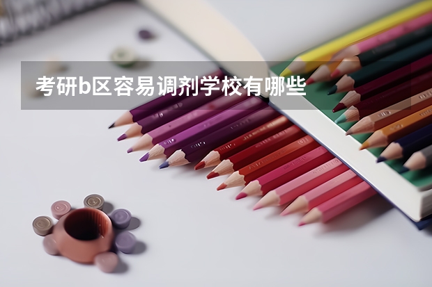 考研b区容易调剂学校有哪些